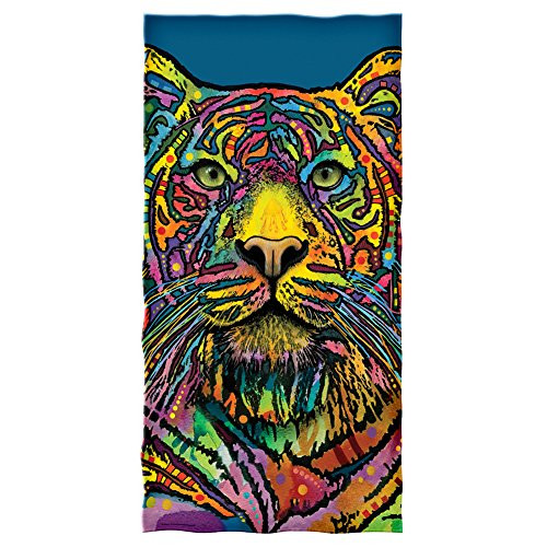 Super Soft Plush Cotton Beach Bath Pool Towel by Dean Russo -Tiger-