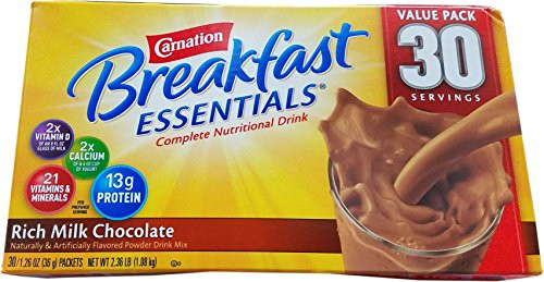 Carnation Breakfast Essentials Complete Nutritional Drink Rich Milk Chocolate - 30 Servings 2.36 LB