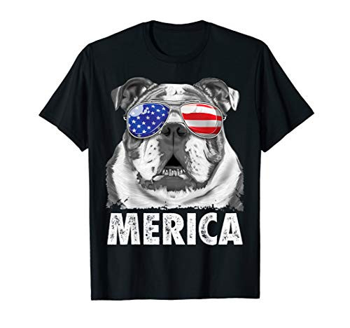 English Bulldog 4th of July Shirts Merica Men Women USA Flag T-Shirt English Bulldog 4th of July Shirts Merica Men Women USA Flag T-Shirt