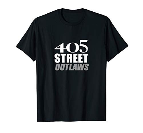 405 Street Outlaws T-Shirt -Lay Rubber Down Track Race Tee