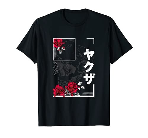 Japanese Aesthetic Vaporwave Sad Eboy Urban Skull T-Shirt