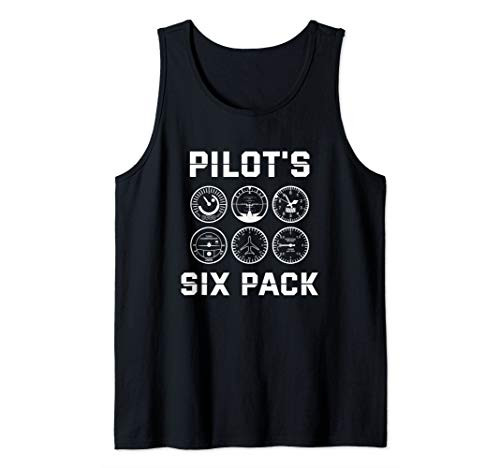 Pilot's Six Pack Instrument Panel Pilot Tank Top