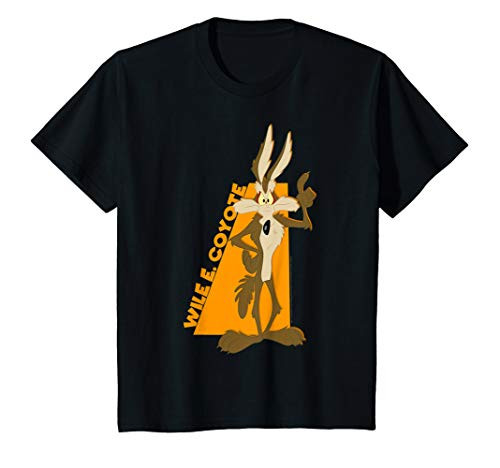 Kids Looney Tunes Wile E. Coyote Orange Hue Portrait T-Shirt