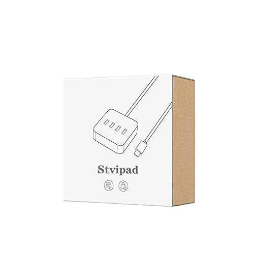 Stvipad 4-Port USB 2.0 Hub with Individual LED lit Power Switches