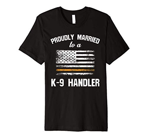 K9 Search And Rescue Thin Orange Line Wife Husband Premium T-Shirt