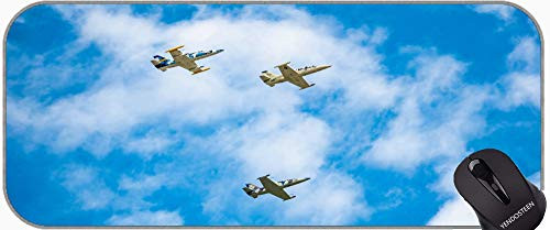 Gaming Mouse Pad Customized ExtendedJet Aircraft Military Fighter Comfortable Mouse Mat for Gaming and Office