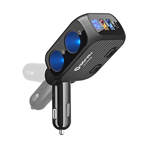 Cigarette Lighter Splitter SONRU Fast USB C Car Charger Adapter 12V-24V 180W Cigarette Lighter Adapter with Type-C and USB QC 3.0 and 2 Sockets for iPhone Laptop Google Pixel GPS Dash Cam Cigarette Lighter Splitter SONRU Fast USB C Car Charger Adapter 12V-24V 180W Cigarette Lighter Adapter with Type-C and USB QC 3.0 and 2 Sockets for iPhone Laptop Google Pixel GPS Dash Cam