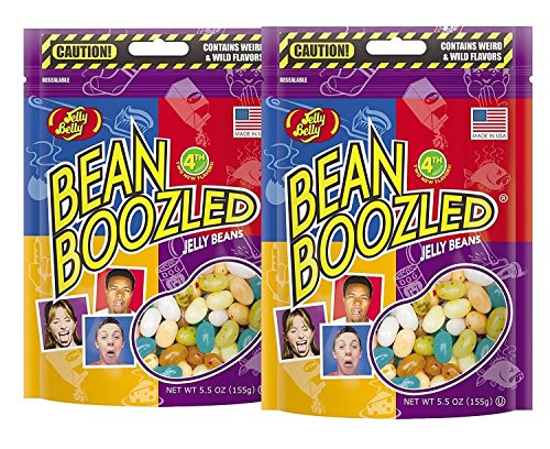 Jelly Belly BeanBoozled Jelly Beans 5.5 oz Pouch bag (4th edition) (5.5 oz (2 Bags)) Jelly Belly BeanBoozled Jelly Beans 5.5 oz Pouch bag (4th edition) (5.5 oz (2 Bags))
