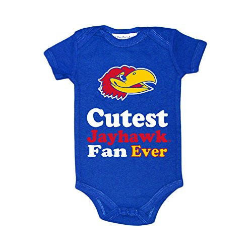 Two Feet Ahead NCAA Kansas Jayhawks Children Unisex Lap Shoulder CreeperNbRoyal