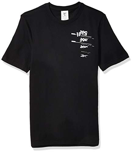 Reebok Training Supply Cotton Graphic Tee Black Small