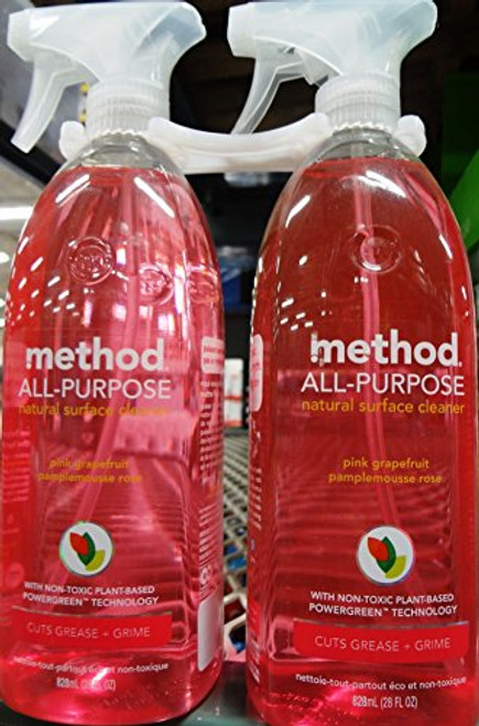 Method All-purpose Natural Surface Cleaner Pink Grapefruit 28 Fl Oz -Pack of 2-