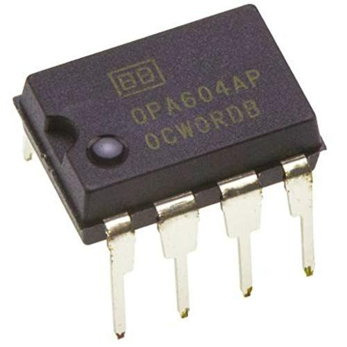 Juried Engineering OPA604AP OPA604 FET-Input Low Distortion Audio Operational Amplifier Op-Amp Breadboard-Friendly -Pack of 2-