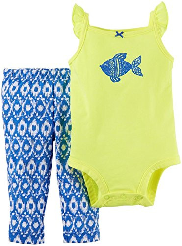 Carter's Baby Girls' Bodysuit Pant Sets 121g450 Blue 24 Months