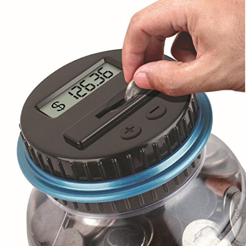 Yeefant Clear Digital Piggy Bank Coin Savings Counter LCD Counting Money Jar Change Gift Digital Coin Bank Savings Jar and Piggy Bank - Automatic Coin Counter Totals Coins Kid Educational Toy Gift Yeefant Clear Digital Piggy Bank Coin Savings Counter LCD Counting Money Jar Change Gift Digital Coin Bank Savings Jar and Piggy Bank - Automatic Coin Counter Totals Coins Kid Educational Toy Gift