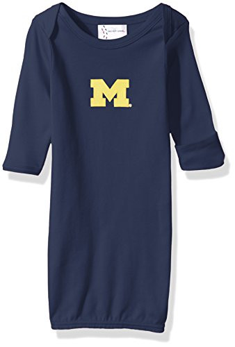 Two Feet Ahead NCAA Michigan Wolverines Children Unisex Layette GownOne SizeNavy