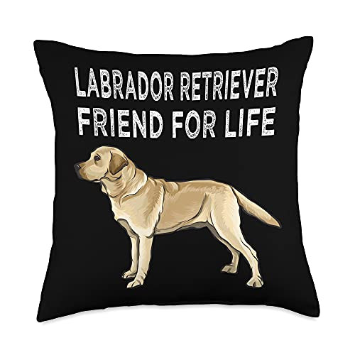 Labrador Retrievers Owner Gift Yellow Labrador Retriever Friend For Life Dog Friendship Throw Pillow 18x18 Multicolor Labrador Retrievers Owner Gift Yellow Labrador Retriever Friend For Life Dog Friendship Throw Pillow 18x18 Multicolor
