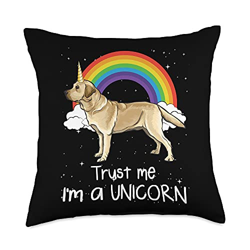 Labrador Retrievers Owner Gift Rainbow Yellow Labrador Retriever Trust Me I'm A Unicorn Dog Throw Pillow 18x18 Multicolor Labrador Retrievers Owner Gift Rainbow Yellow Labrador Retriever Trust Me I'm A Unicorn Dog Throw Pillow 18x18 Multicolor