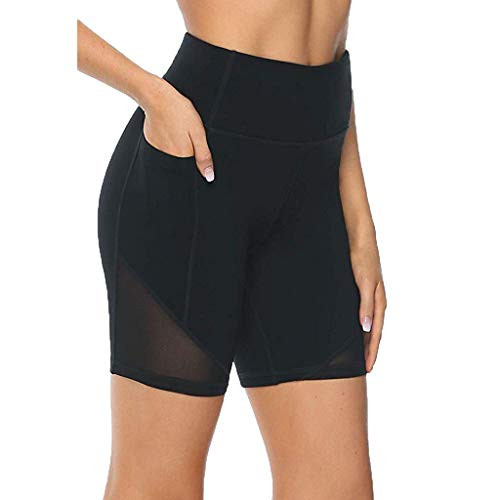 Inforin Women's Active Yoga Sweatpants Workout Joggers Pants Lounge Sweat Pants with Pockets Black Medium