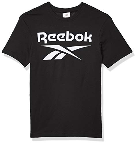 Reebok Stacked Logo Tee Black Large