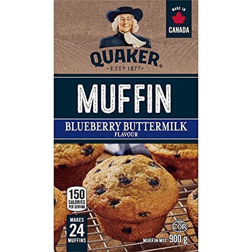 Quaker Muffin Mix Blueberry 900 Grams 24 Muffins Imported From Canada