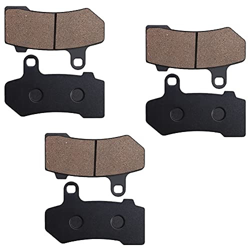 Sollon Front and Rear Brake Pads for Harley Davidson FLHTCU Ultra Classic Electra Glide FLHRC Road King Classic FLHT Electra Glide StandradFLHX Street GlideFLHTC electra glide classicRoad King