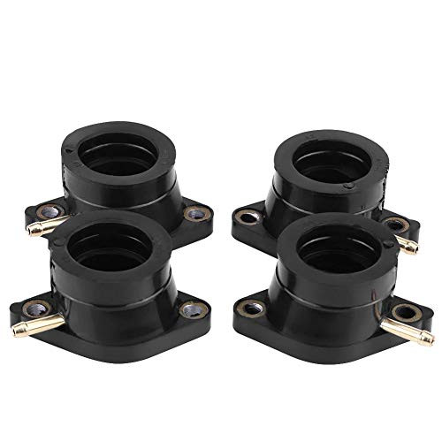 Carburetor Intake Manifold Boot Joint 4Pcs Motorcycle Intake Manifold Carburetor Boot Joints Carb Intake Manifold fit for XJ550 Maxim-Seca 81-83 XJ400