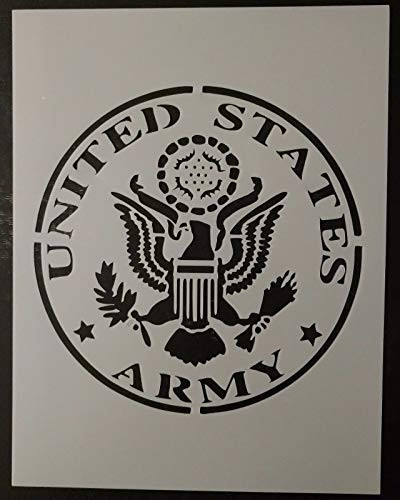 OutletBestSelling Reusable Sturdy US U.S. United States Army 8.5" x 11" Custom Stencil