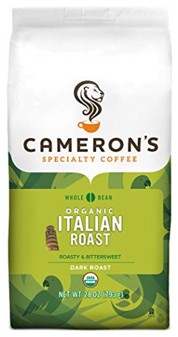 Cameron's Coffee Roasted Whole Bean Coffee Organic Italian Roast 28 Ounce Cameron's Coffee Roasted Whole Bean Coffee Organic Italian Roast 28 Ounce