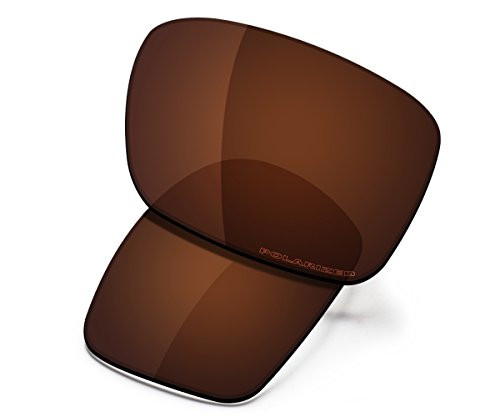 Saucer Premium Replacement Lenses for Oakley Holbrook OO9102 Sunglasses High Defense - Amber Brown Polarized
