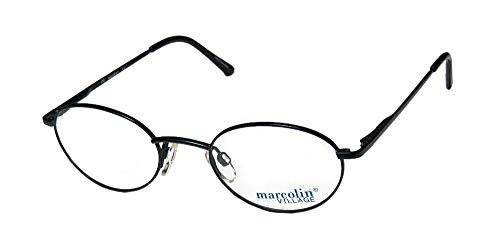 Marcolin Village 6725 Mens-Womens Oval Full-Rim Spring Hinges Classic Shape Eyeglasses-Spectacles -46-20-135 Teal-