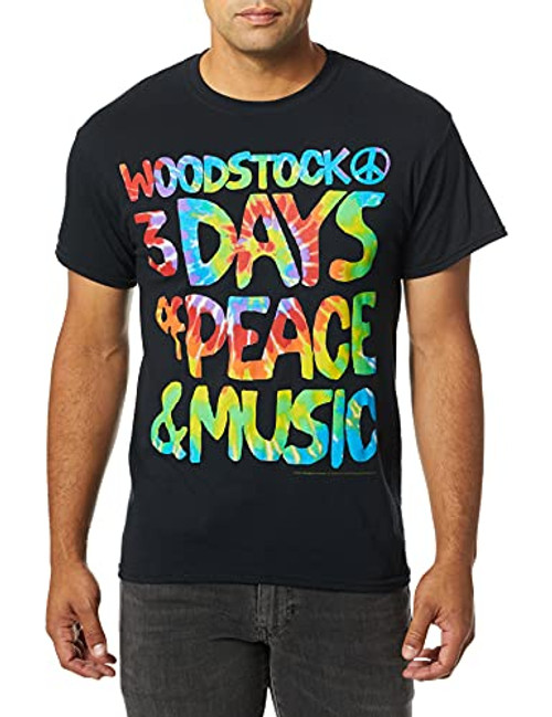 Liquid Blue Men's Woodstock T-Shirt Black Large Liquid Blue Men's Woodstock T-Shirt Black Large
