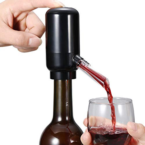 HZLucki Electric Wine Aerator Pourer Electric Wine Dispenser Pump Smart Wine Decanter Automatic Wine Dispenser One-Touch Smart Wine Decanter