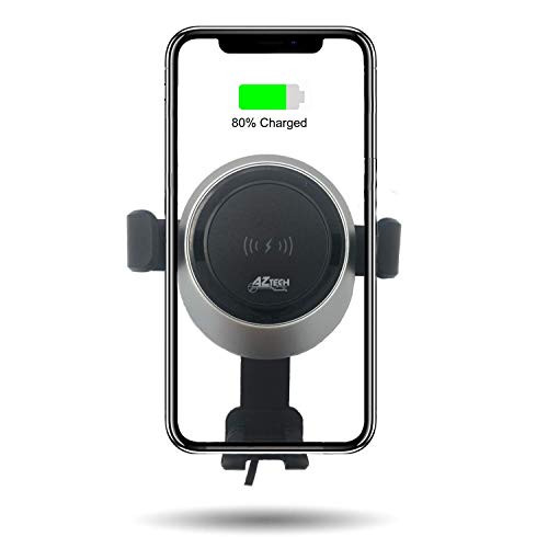 Qi Wireless Car Charger Mount, AZTech Automatic Induction Car Charging Holder Fast Wireless Phone Holder Air Vent Charging Bracket for iPhone XR XS Max X 8 8+ Samsung All Qi Enabled Phones Qi Wireless Car Charger Mount, AZTech Automatic Induction Car Charging Holder Fast Wireless Phone Holder Air Vent Charging Bracket for iPhone XR XS Max X 8 8+ Samsung All Qi Enabled Phones
