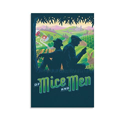 Novel Poster of Mice and Men Canvas Art Poster and Wall Art Picture Print Modern Family Bedroom Decor Posters 16×24inch-40×60cm- Novel Poster of Mice and Men Canvas Art Poster and Wall Art Picture Print Modern Family Bedroom Decor Posters 16×24inch-40×60cm-