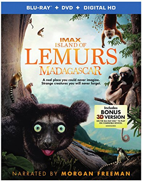 Island of Lemurs- Madagascar -Blu-ray plus DVD plus Digital HD UltraViolet Combo Pack With Bonus Blu-ray 3D- Island of Lemurs- Madagascar -Blu-ray plus DVD plus Digital HD UltraViolet Combo Pack With Bonus Blu-ray 3D-