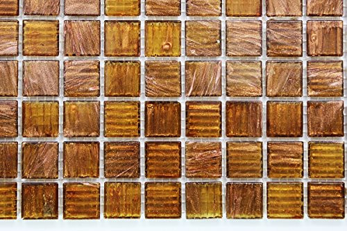 Glossy Copper Glitter Shiny Glass Mosaic Tiles for Bathroom and Kitchen Walls Kitchen Backsplashes
