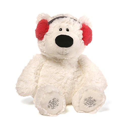 GUND Blizzard Teddy Bear Holiday Stuffed Animal Plush White 12"