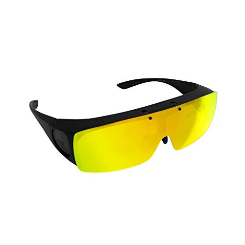 TAC FLIP Glasses by Bell plusHowell Sports Polarized Flipping Sunglasses Anti-Glare and UV-Ray Protection for Men Military-Inspired Eyewear As Seen On TV -Yellow Night Vision-