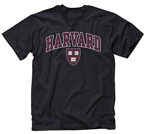 Campus Colors Adult Arch and Logo Soft Style Gameday T-Shirt -Harvard Crimson - Black Large- Campus Colors Adult Arch and Logo Soft Style Gameday T-Shirt -Harvard Crimson - Black Large-