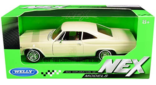 1965 Chevy Impala SS 396 Beige NEX Models 1-24 Diecast Model Car by Welly 22417 1965 Chevy Impala SS 396 Beige NEX Models 1-24 Diecast Model Car by Welly 22417