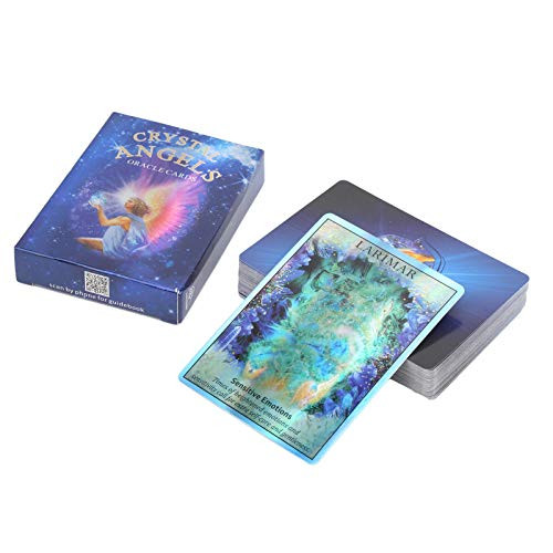 Junlucki Fate Divination Tarot Card - Exquisite Tarot Cards for Beginers - Hologram Paper Original Painting Divination Card Fortune Telling Game Cards Table Card for Family-Friends-Party -English-