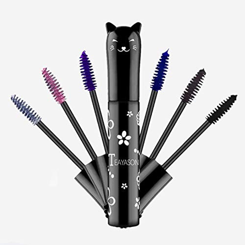 Cat eye mascara Eyes Makeup Color Mascara Waterproof Fast Dry Eyelashes Curling Lengthening Makeup Eye Lengthening Lifting Curling -6 color sets-