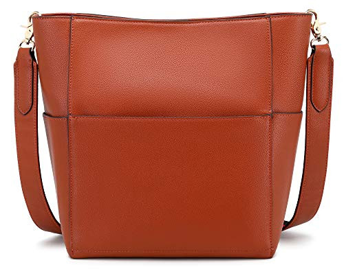 Large Capacity Work Tote Bags for Women's Waterproof Leather Purse and handbags ladies Waterproof Big Shoulder commuter Bag -Brown-A-