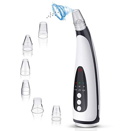 Blackhead Remover Pore Vacuum Cleaner - Electric Facial Blackhead Remover Vacuum Pore Cleaner Extractor Tool USB Rechargeable for Facial Deep Cleansing with 3 Adjustable Suction 3 Light Therapy Modes Blackhead Remover Pore Vacuum Cleaner - Electric Facial Blackhead Remover Vacuum Pore Cleaner Extractor Tool USB Rechargeable for Facial Deep Cleansing with 3 Adjustable Suction 3 Light Therapy Modes