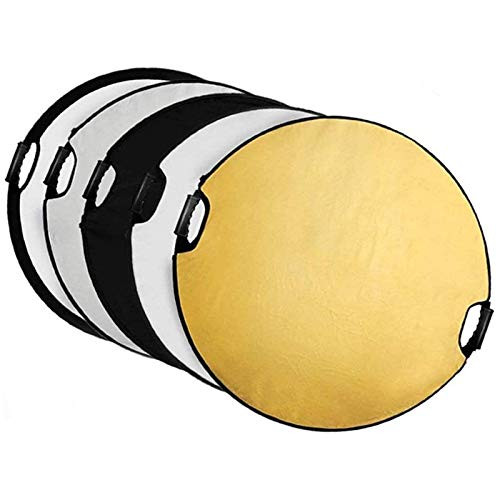 Selens 32 in -80cm- 5-in-1 Round Reflector with Handle for Photography Photo Studio Lighting and Outdoor Lighting Selens 32 in -80cm- 5-in-1 Round Reflector with Handle for Photography Photo Studio Lighting and Outdoor Lighting