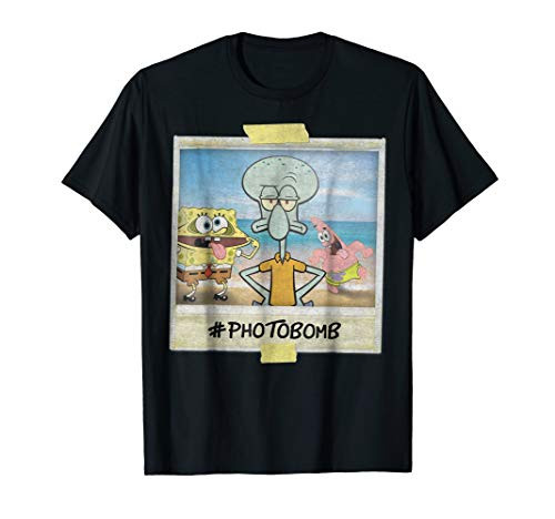 Spongebob SquarePants Squidward Photobomb Polaroid T-Shirt