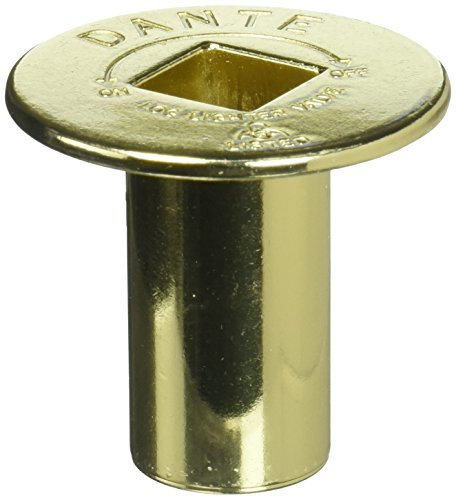 Dante Products FP.BV.BR Polished Brass Floor Plate for Dante Ball Valve