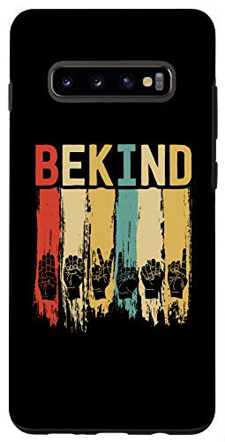 Galaxy S10 plus Retro Be Kind Sign Language Shirt For Men Deaf Awareness Case
