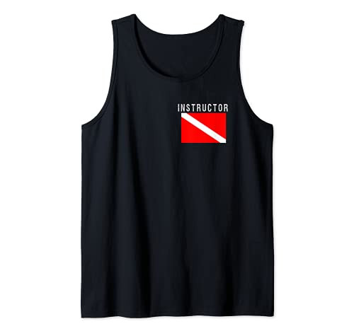 Scuba Diving Instructor Dive Flag Diver SCUBA Divemaster Tank Top
