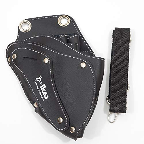 Barber Scissor Pouch Holster with Belt for Hairdressers IKAS Salon Hair Stylist Barber Scissors Shear Hairdressing Waist Holder Case Bag Real PU Leather Black Barber Scissor Pouch Holster with Belt for Hairdressers IKAS Salon Hair Stylist Barber Scissors Shear Hairdressing Waist Holder Case Bag Real PU Leather Black